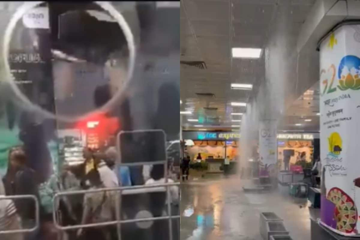 WATCH: Portion of Roof Collapses At Guwahati Airport Due to Heavy Rain, Flights Diverted