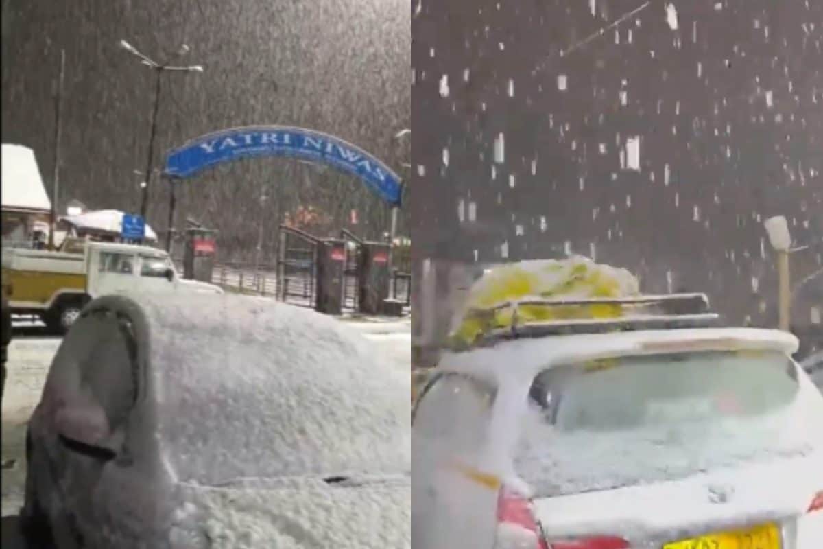 Sonamarg Turns White As Fresh Snowfall Hits J&K’s Ganderbal | WATCH