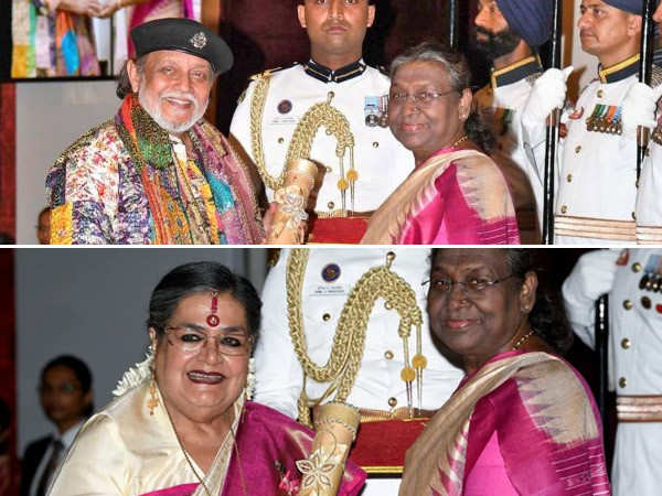 Mithun Chakraborty Usha Uthup Honoured With Padma Bhushan
