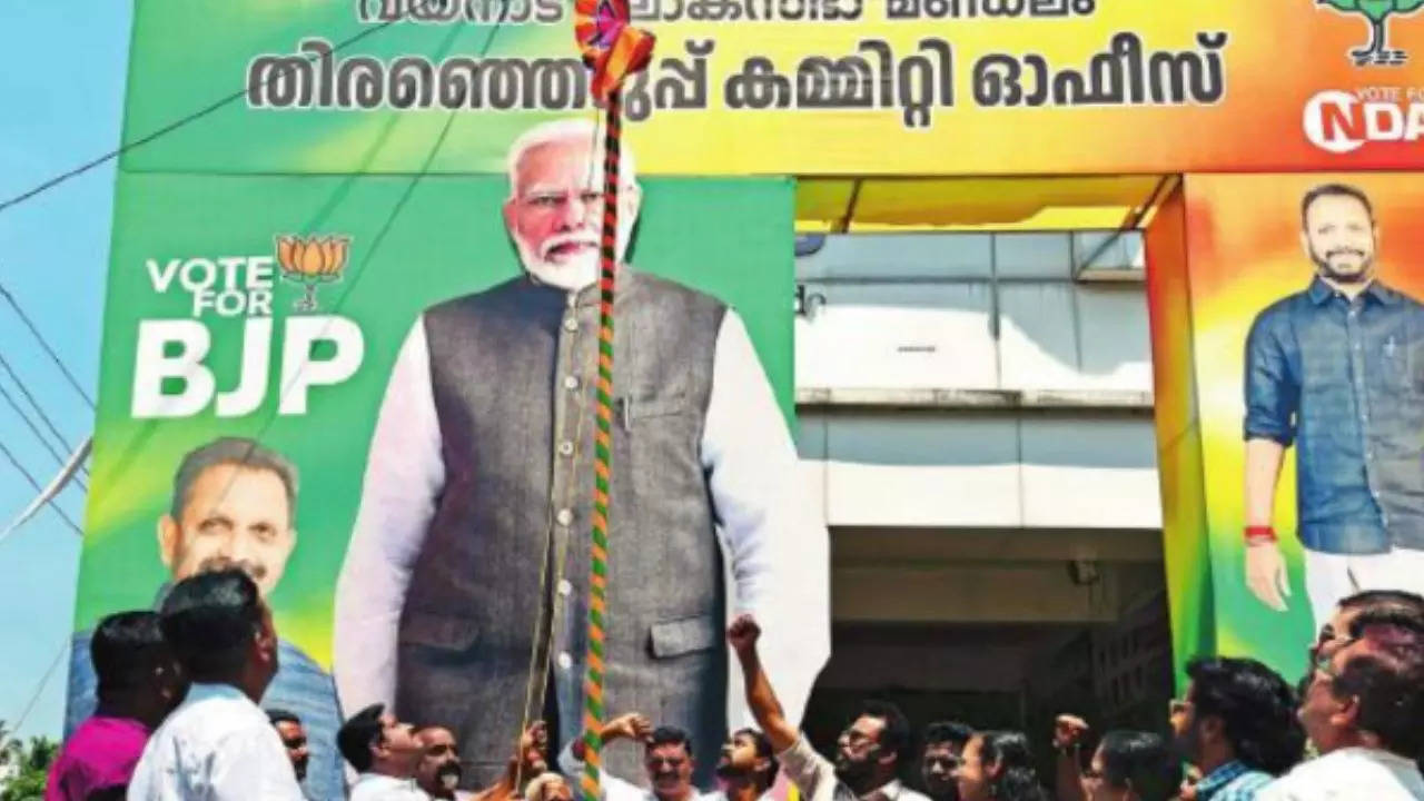 In Kerala, BJP harps on Modi & devt, keeps RSS at arm’s length
