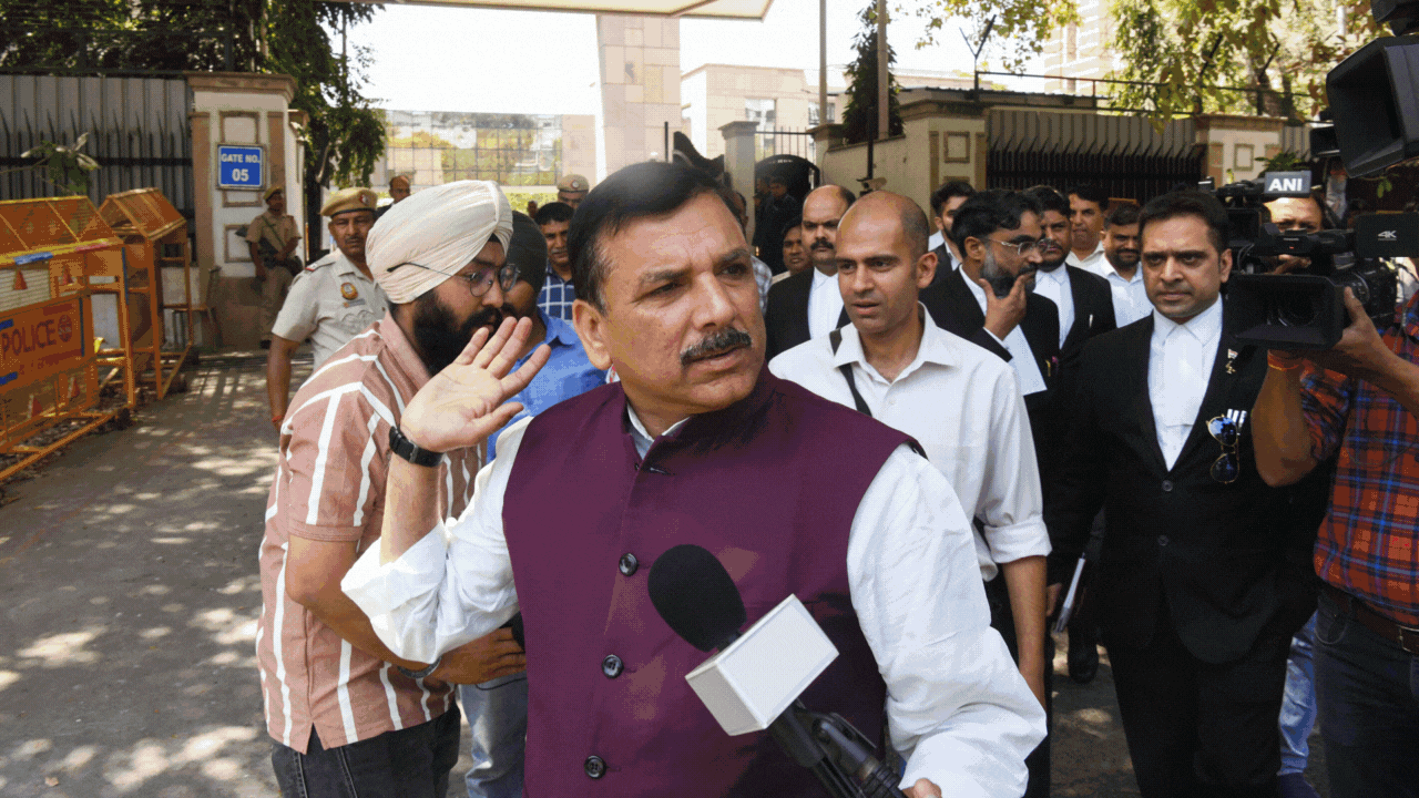 If Kejriwal quits, BJP will crush AAP and its govt: Sanjay Singh