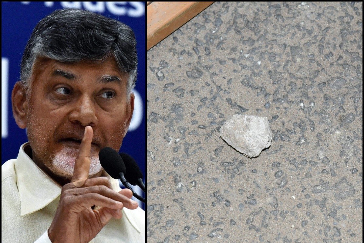 Chandrababu Claims Stones Hurled At Him During Andhra Poll Rally, Asks Jagan Reddy To Control ‘J-gang’