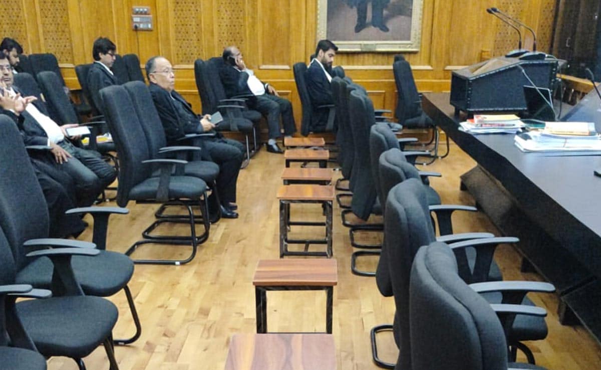 Chief Justice DY Chandrachud, A Court Hearing And Stools