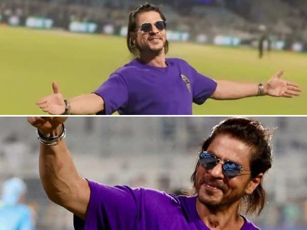 Shah Rukh Khan picks up discarded KKR flags wins hearts
