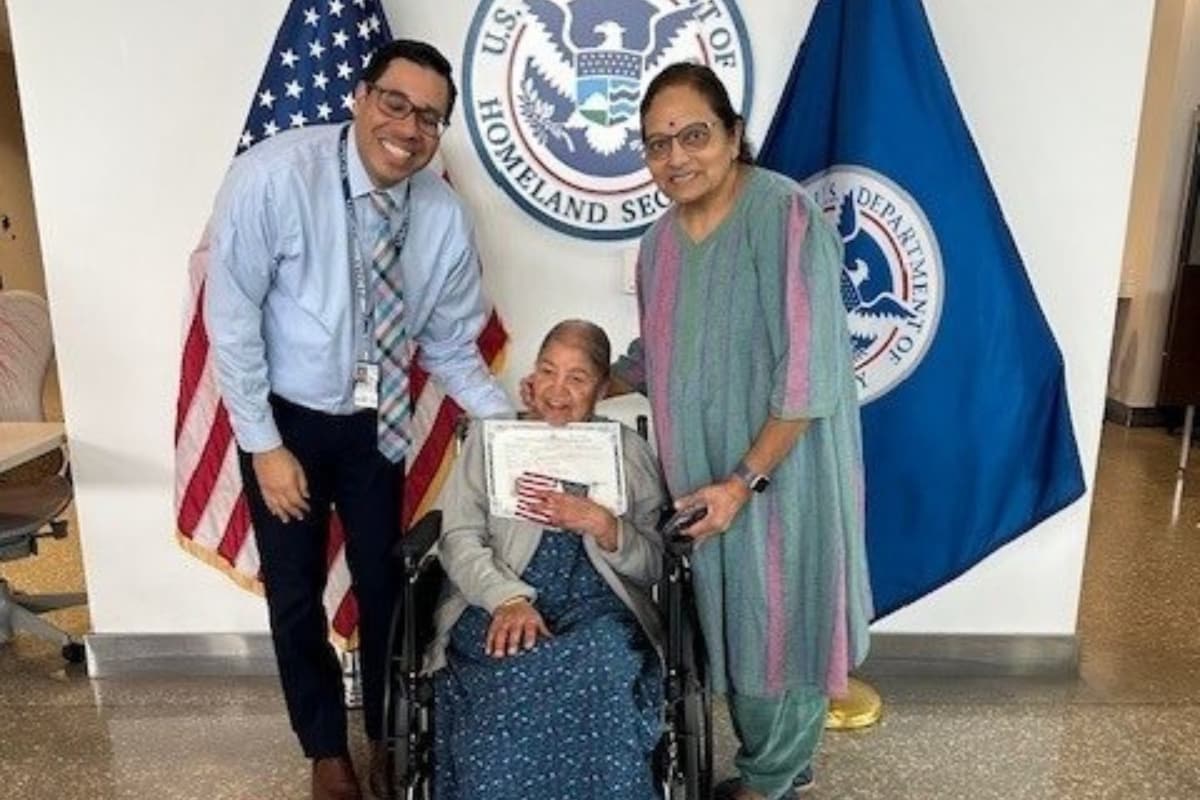 99-Year-Old Indian Woman’s Journey to US Citizenship Sparks Debate Over US Visa Delays, Green Card Backlogs