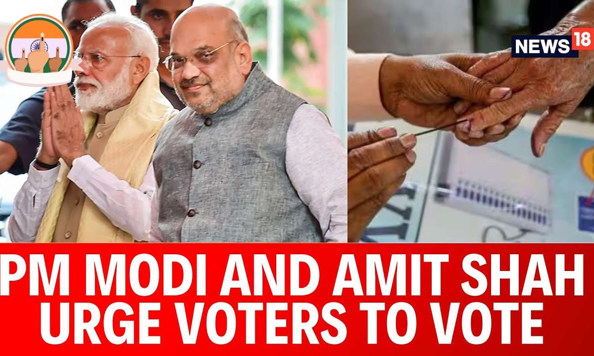Lok Sabha Elections 2024 | PM Modi And Home Minister Amit Shah Urge Citizens To Vote | News18
