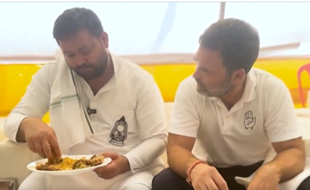 At Lunch With Rahul Gandhi, Tejashwi Yadav’s “Fish Bone” Jokes