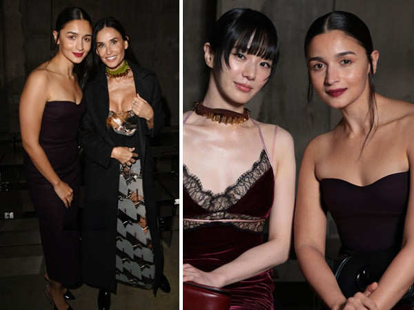 Alia Bhatt gets clicked with Demi Moore Park Gyu-young at Gucci event Alia Bhatt gets clicked with Demi Moore Park Gyu-young at Gucci event