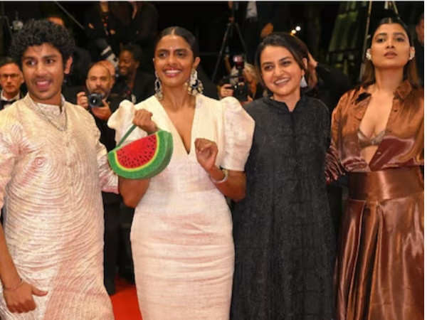 Kani Kusruti shows solidarity with Palestine at Cannes