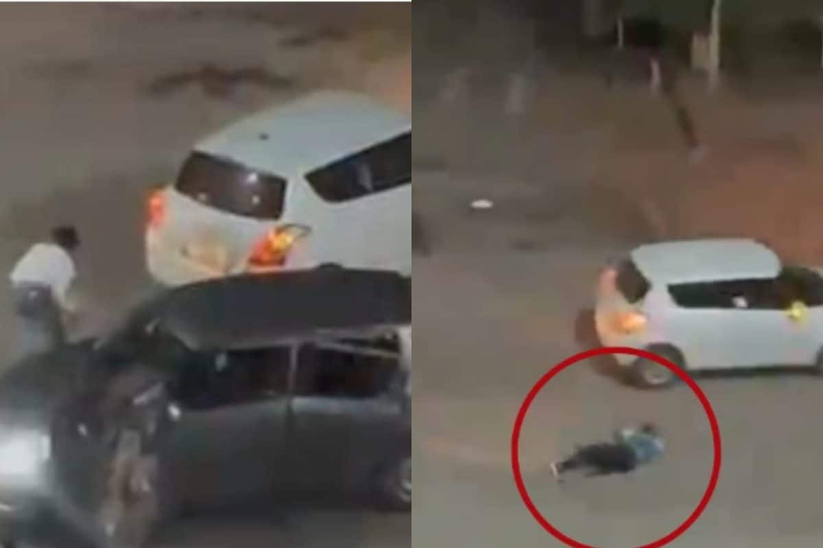 On Cam: Speeding Car Mows Down Man During Violent Clash Among 2 Gangs In Karnataka