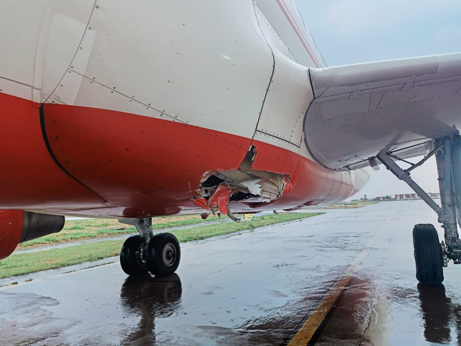 Air India Plane Damaged After Scraping Truck Just Before Takeoff In Pune Air India Plane Damaged After Scraping Truck Just Before Takeoff In Pune