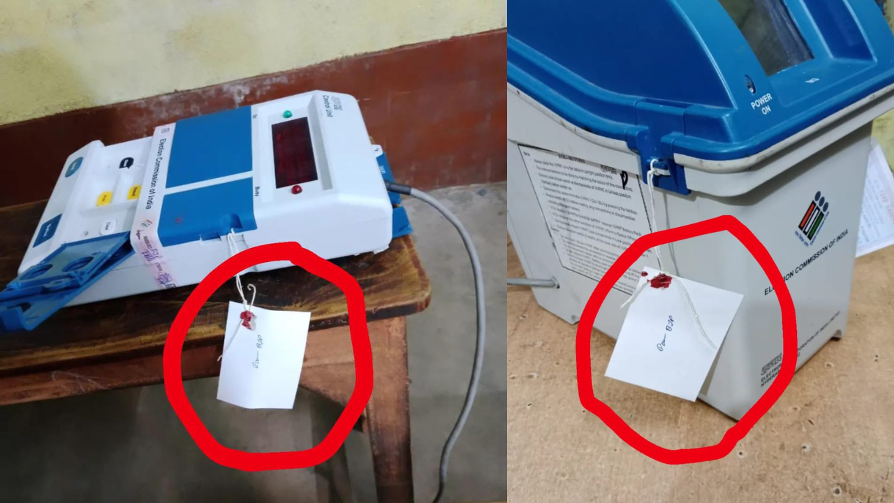 ‘Duly videographed’: On TMC’s claim, EC explains why EVMs in Bengal had ‘BJP tags’