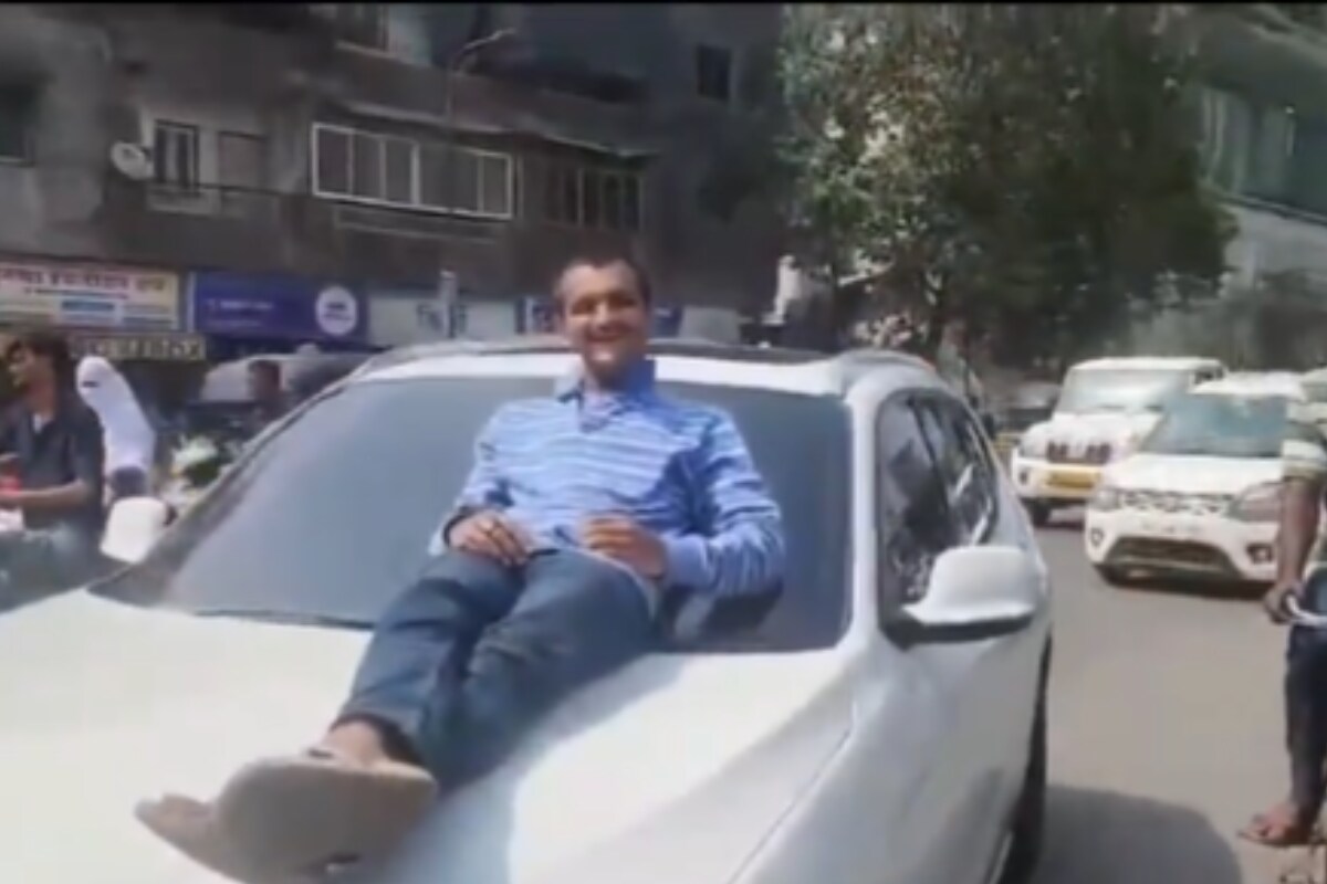 Teen Drives Dad’s BMW On Streets Of Mumbai With 21-year-old Friend On Bonnet | Watch