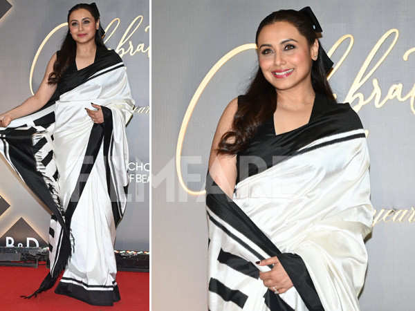 Pictures : Rani Mukerjis latest saree look is a winner