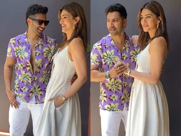 Photos: Bhediya co-stars Varun Dhawan and Kriti Sanon reunite