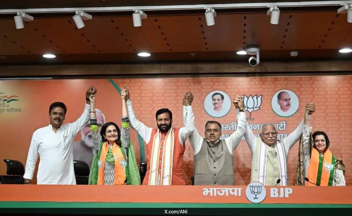 Ahead Of Haryana Poll, BJP Signs 4-Time Ex-Congress MLA, Secures Key Sweep