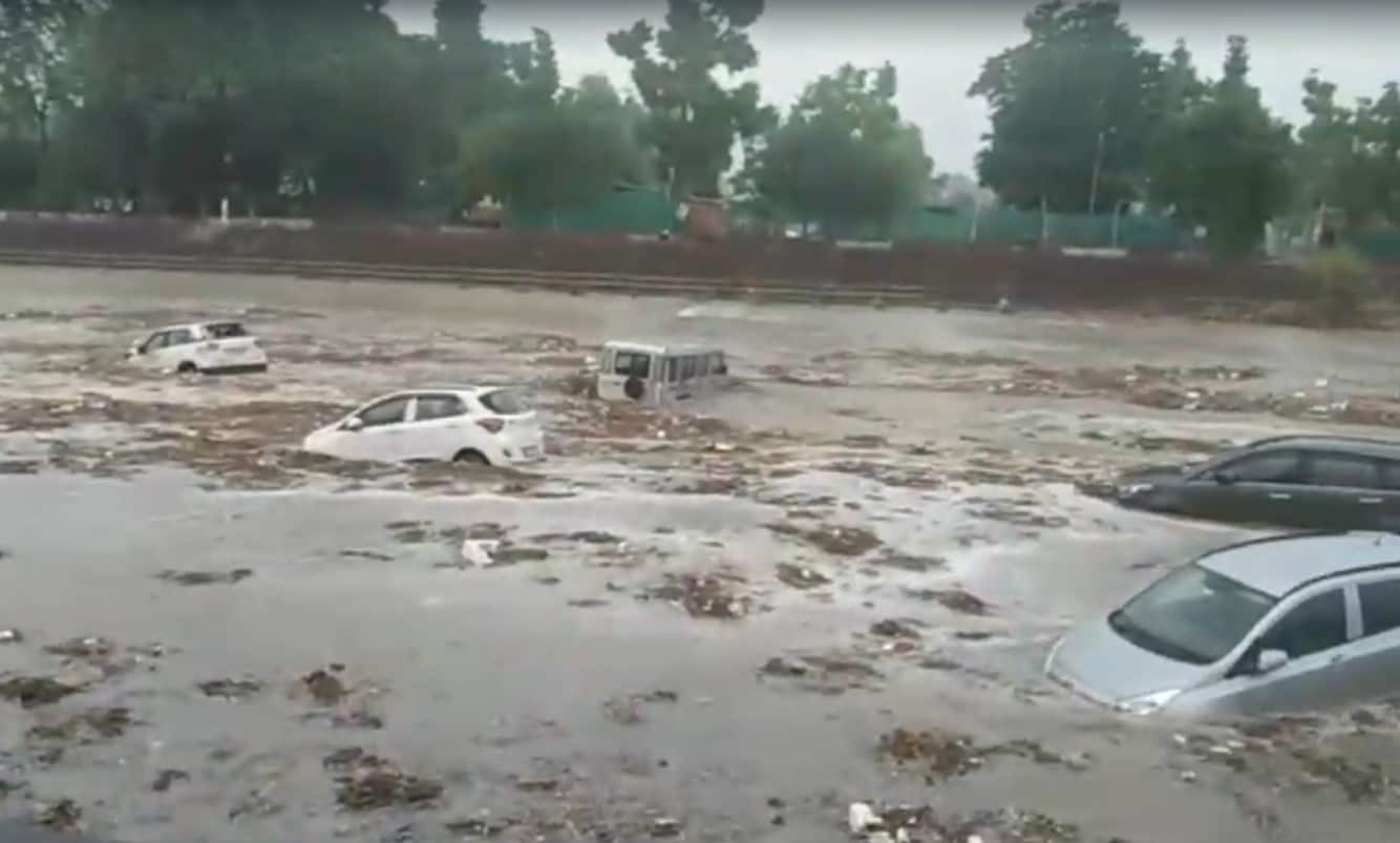 Cars, Buses Swept Away By Strong Currents In Haridwar After Heavy Rain