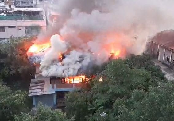 Major Fire Near Manipur Secretariat Close To Chief Minister’s Bungalow