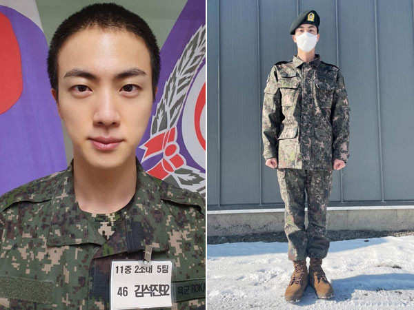 10 Pics of BTSâ Jin in military uniform that we cant stop gushing over