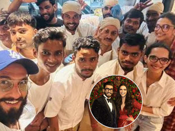 Candid picture of Deepika Padukone and Ranveer Singh from their dinner date