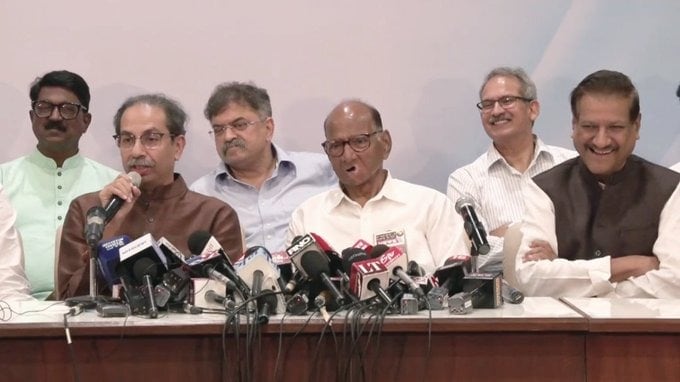 Sharad Pawar’s “We Thank PM Modi” At Press Meet With Allies Is A Swipe