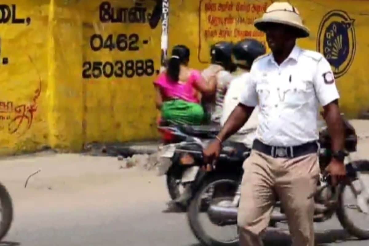 Tirunelveli Traffic Police Personnel Get Buttermilk And Pith Hats Amid Rising Temperatures