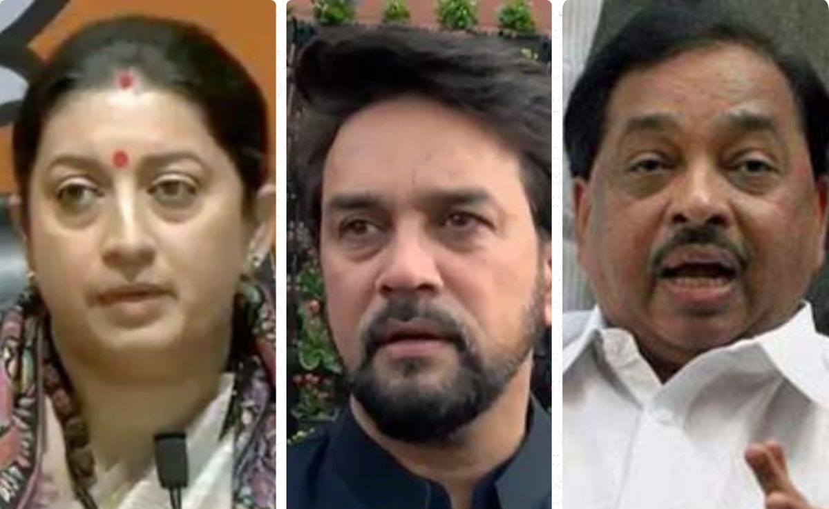 Smriti Irani, Anurag Thakur, Narayan Rane Not In Modi 3.0 Cabinet: Sources