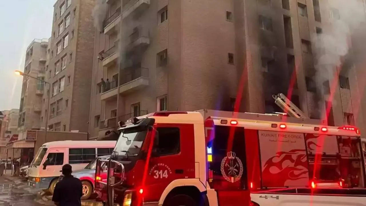 Kuwait fire: Man jumped 3 floors into water tank to escape fire