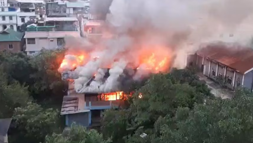 Major fire at Manipur secretariat complex near CM house
