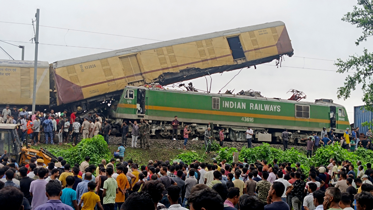 Bengal train accident: Couldn’t see train because of curve in line, says assistant loco pilot