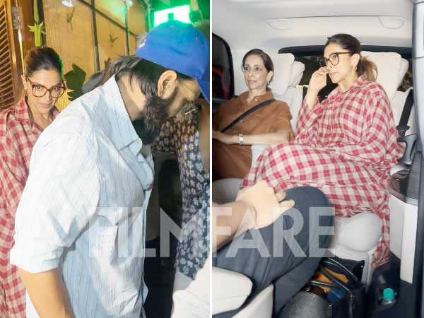 Ranveer Singh and Deepika Padukone clicked post dinner