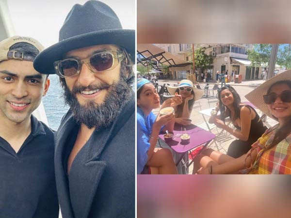 Photos of Ranveer Singh and Sara Ali Khan from the Ambani pre-wedding bash