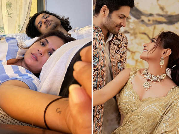 Richa Chadha pens Fatherâs Day note for Ali Fazal: âœFrom the wombâ