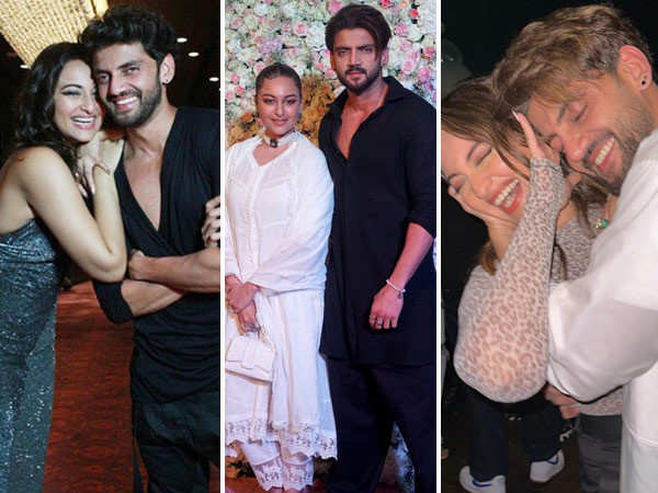 Here are some pictures of the adorable duo Sonakshi Sinha and Zaheer Iqbal