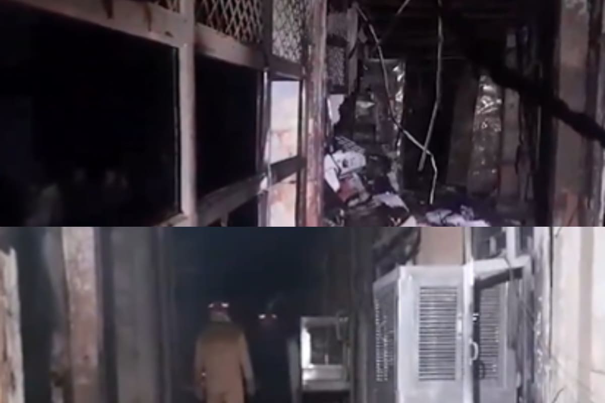 Video: Fire At Delhi’s Kashmiri Gate Metro Police Station, No One Injured