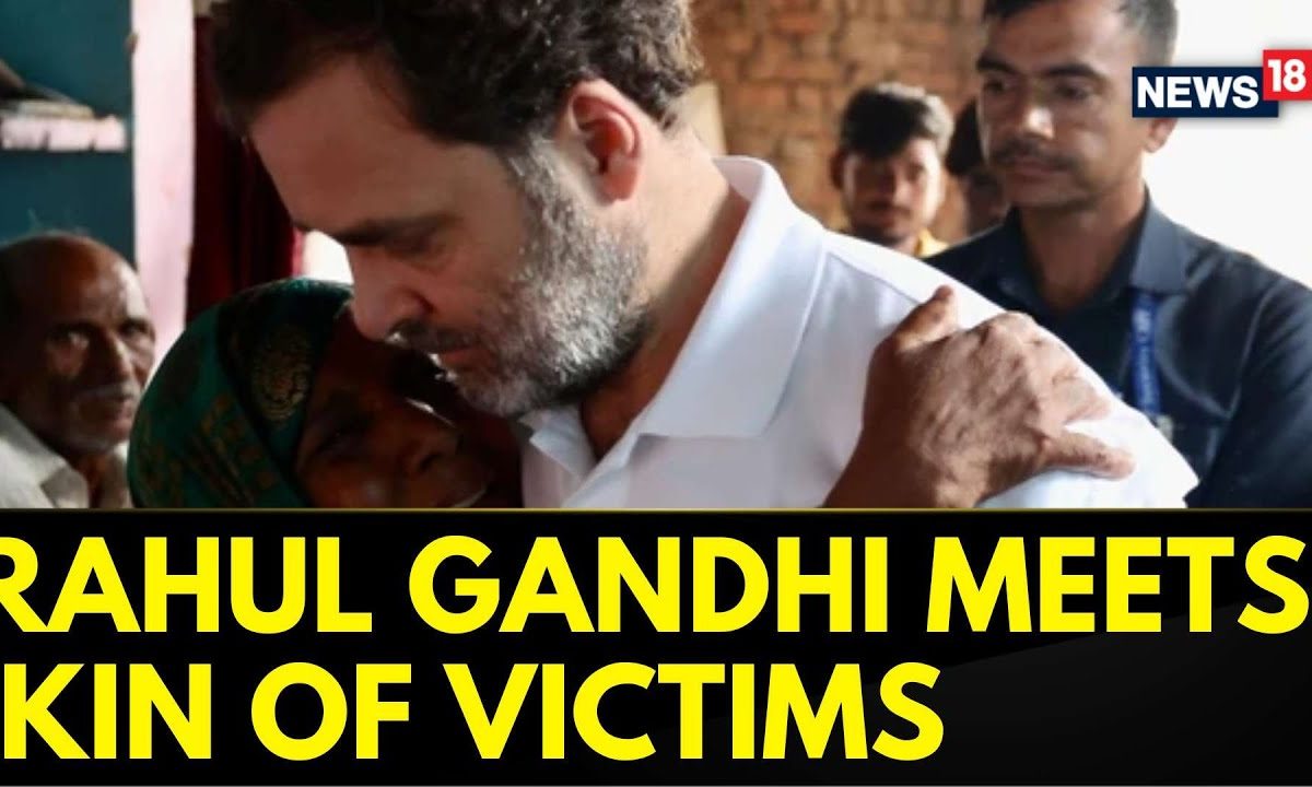 Rahul Gandhi News |  Rahul Gandhi Meets Hathras Stampede Victims’ Families | Hathras Stampede News