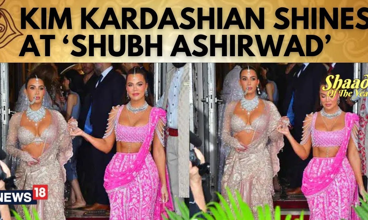 Kim, Khloe Kardashian Shine At Anant-Radhika’s ‘Shubh Aashirwad’ Ceremony | News18 | N18G