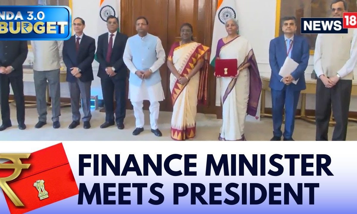 Nirmala Sitharaman Meets President Droupadi Murmu At Rashtrapati Bhavan With First Copy Of Budget 24