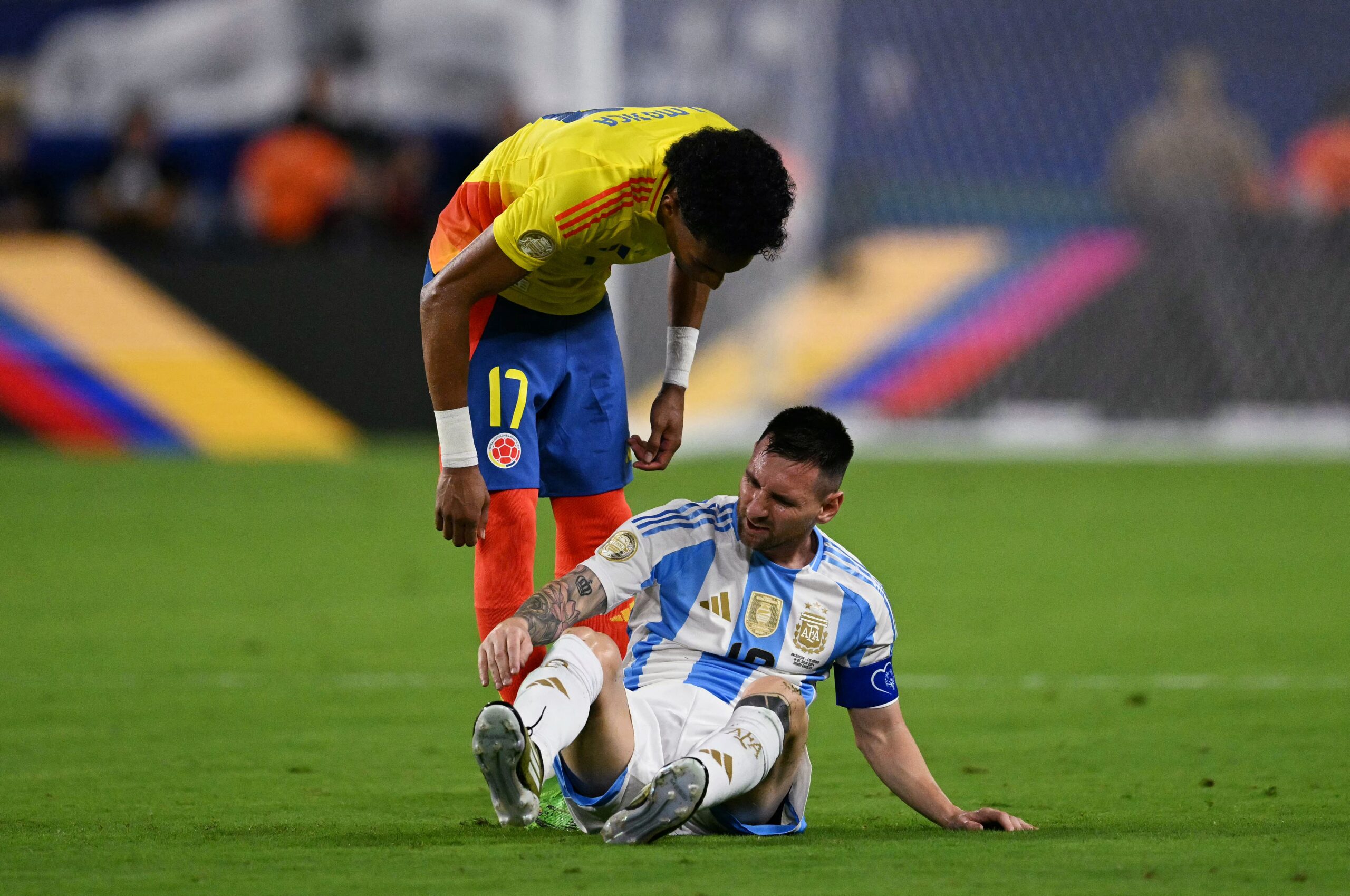 Copa America Final Live: Argentina Push On Without Injured Messi