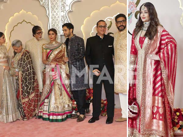 PHOTOS: Amitabh Bachchan arrives with his family at Anant-Radhikas wedding
