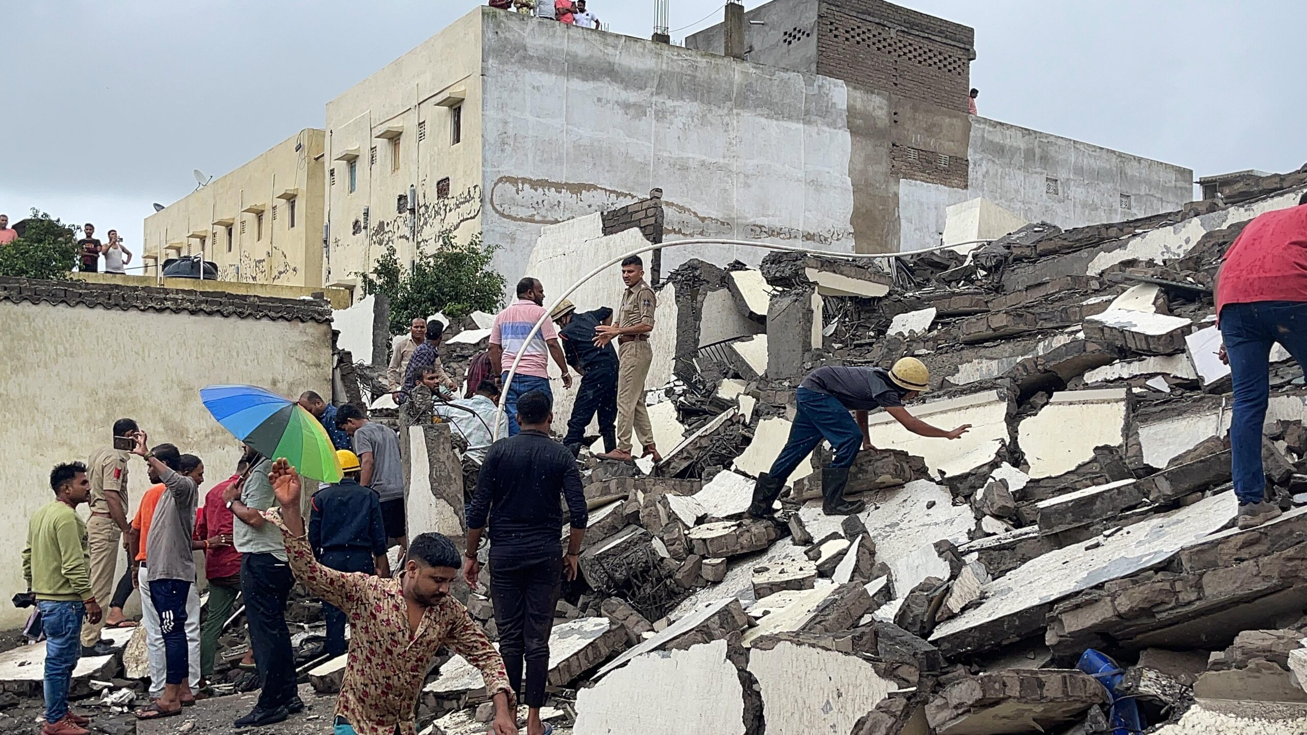 6-Storey Building Collapses In Gujarat; 15 Injured, Many Feared Trapped