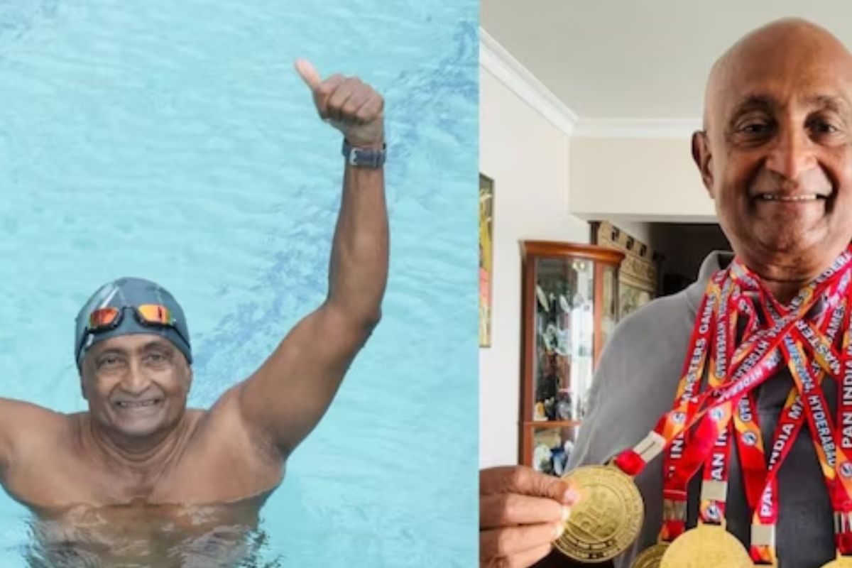74-year-old Kerala Swimmer Wins Medals At European Masters Games