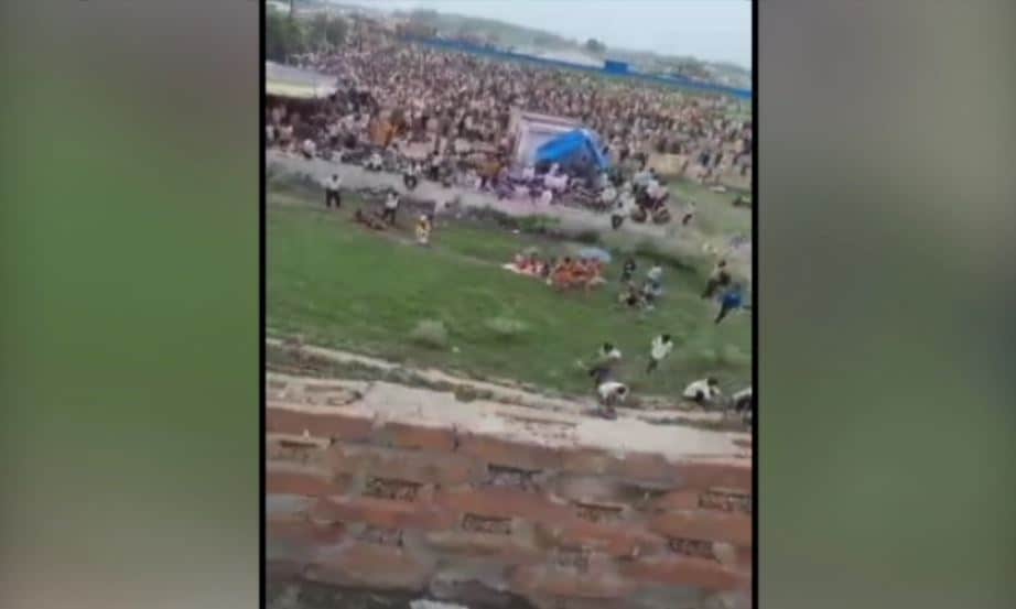 Video Shows Extent Of Congestion At UP Gathering Moments Before Stampede