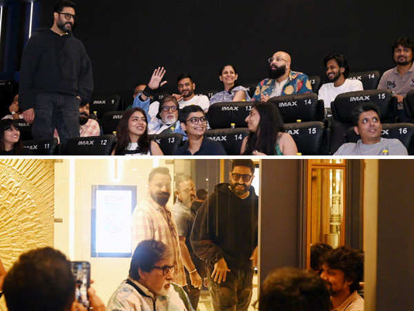 Amitabh Bachchan watches Kalki 2898 AD with Abhishek Bachchan