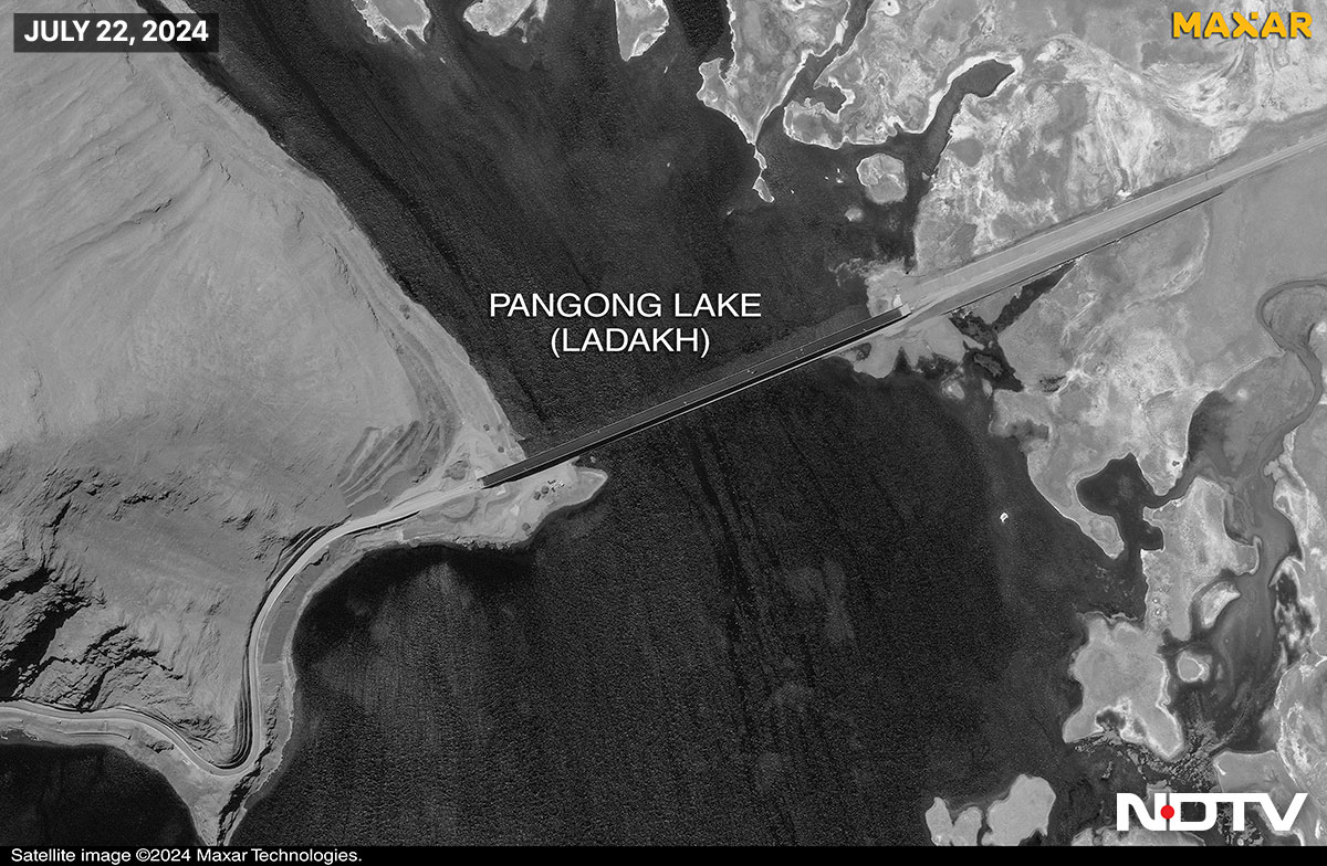 Heavy Military Fortifications Near China’s Now Complete Pangong Lake Bridge