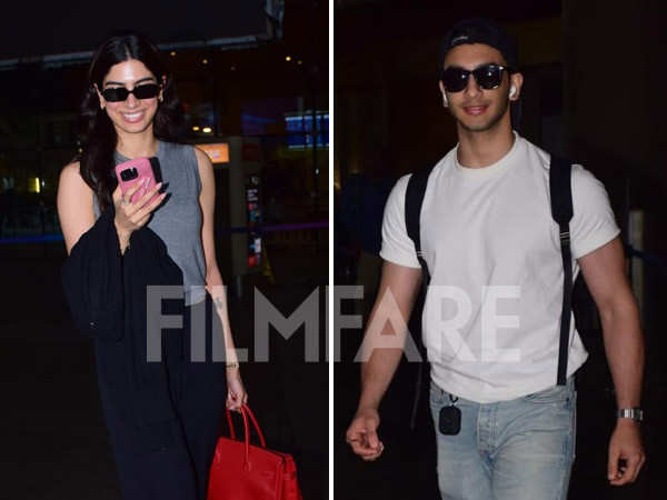 Khushi Kapoor and Vedang Raina return together from New Delhi