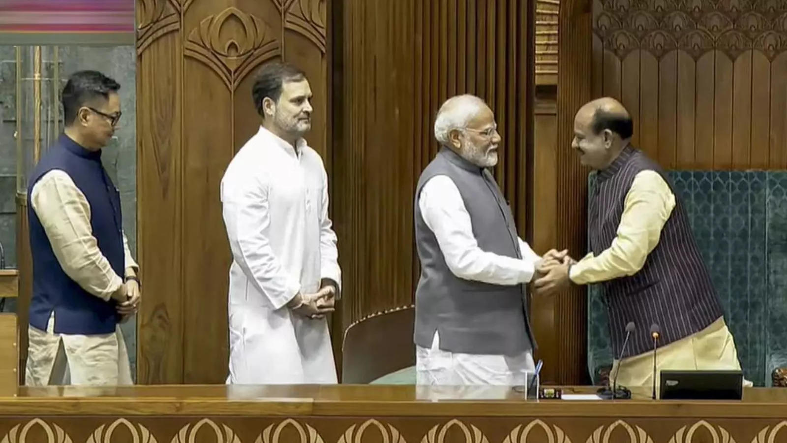 ‘Bowed down to PM Modi’: On Rahul Gandhi’s charge, Speaker’s ‘culture’ reply