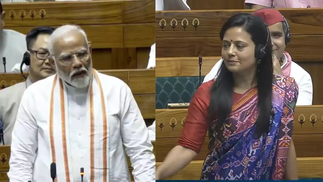 ‘Yeh bhi sunte huye jaiye’: Mahua Moitra to PM Modi in Parliament