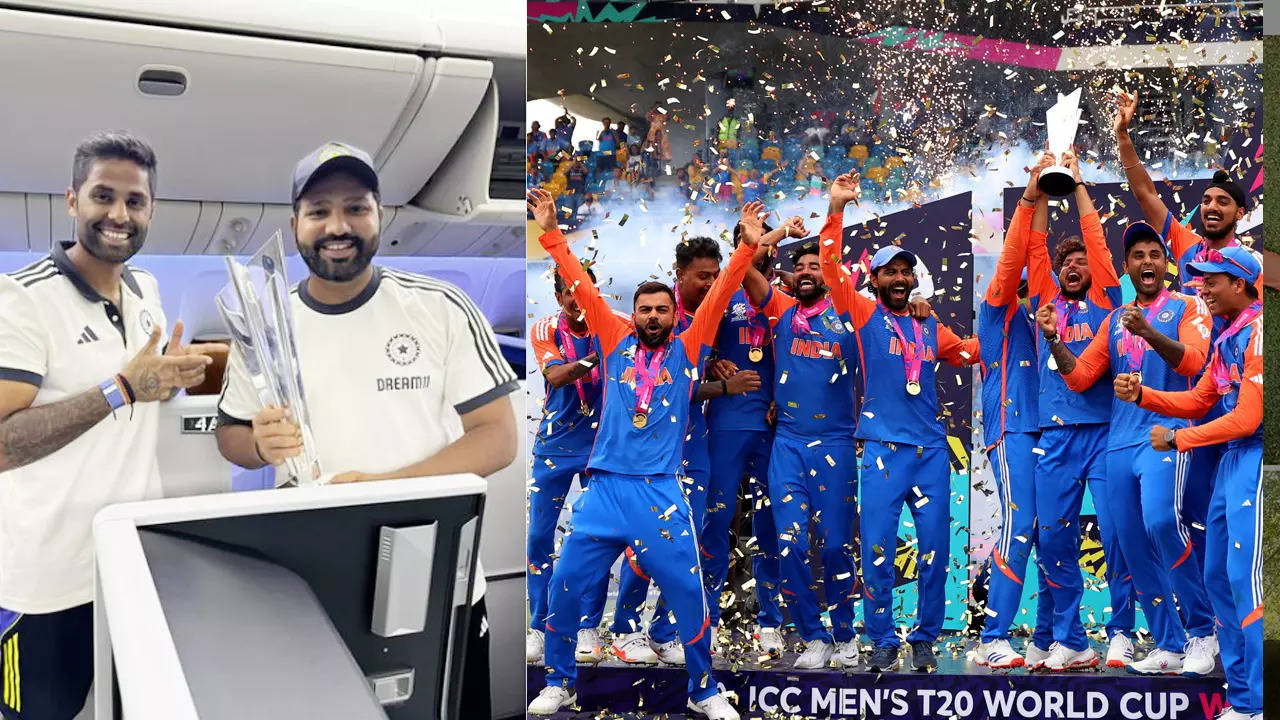 Team India boards flight; Rohit posts photo