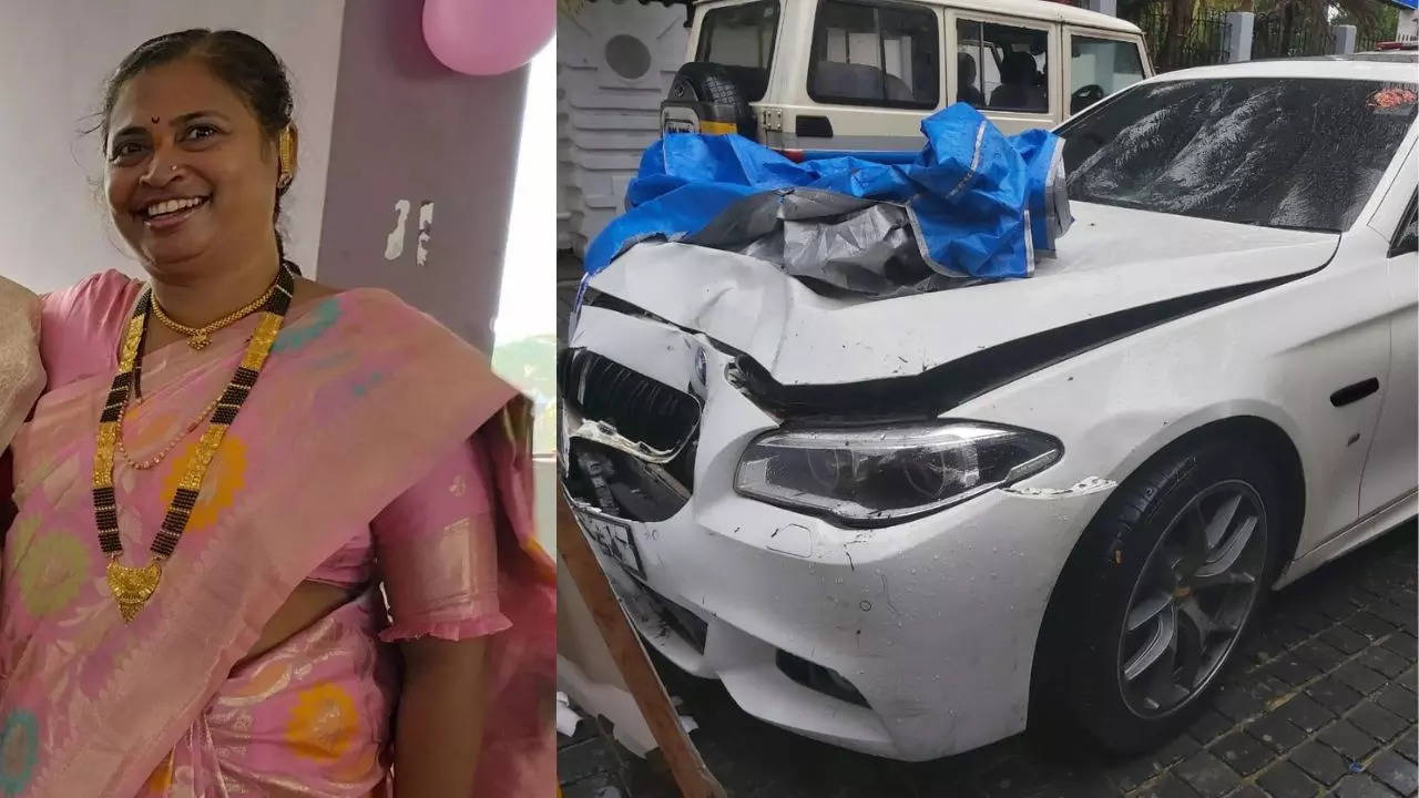 Speeding BMW allegedly driven by Sena leader’s son rams into bike, drags woman on bonnet